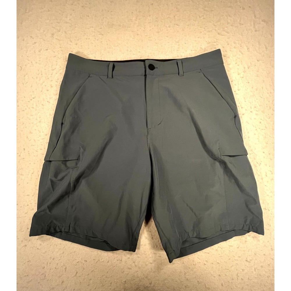 32 Degrees Cool Cargo Shorts Mens 34 Gray Stretch Performance Camping Hiking
